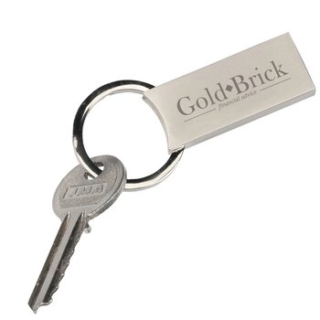 Metalen Sleutelhanger Met Kliksysteem Zilver Metalen Sleutelhanger Met Kliksysteem Zilver