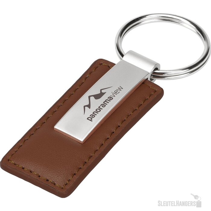 Leatherkey Sleutelhanger Bruin