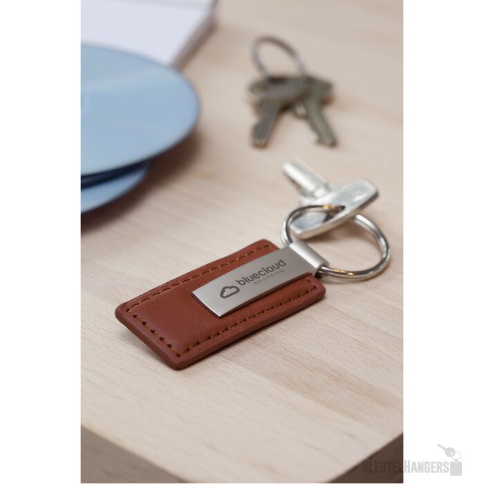 Leatherkey Sleutelhanger Bruin