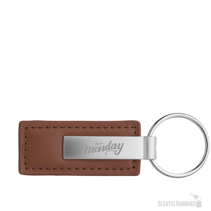 Leatherkey Sleutelhanger Bruin