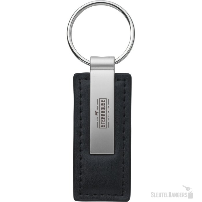 Leatherkey Sleutelhanger Zwart