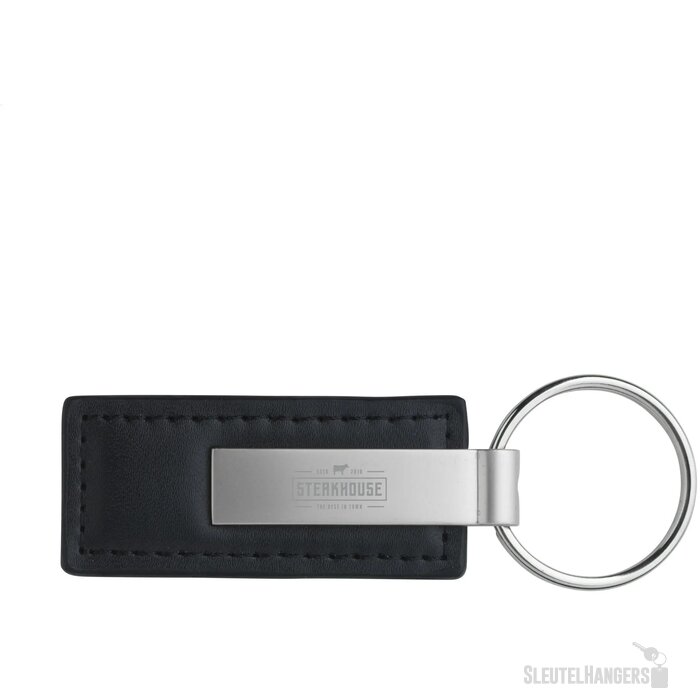 Leatherkey Sleutelhanger Zwart