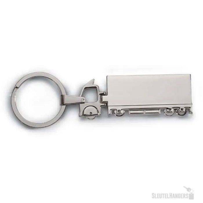 Metalen sleutelhanger Trucky zilver
