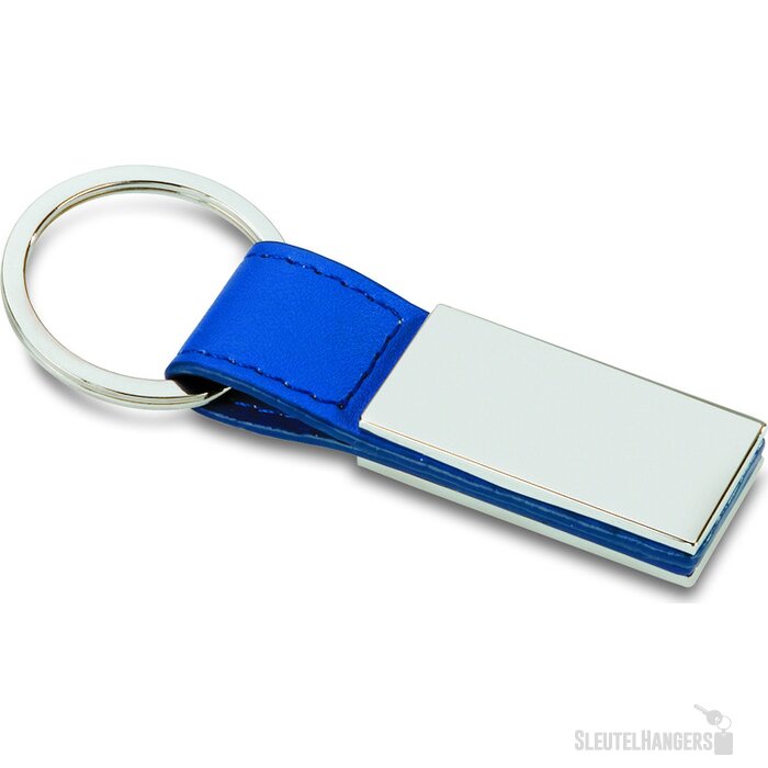 Klassieke sleutelhanger Rectanglo blauw