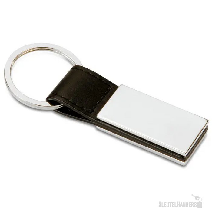 Klassieke sleutelhanger Rectanglo zwart