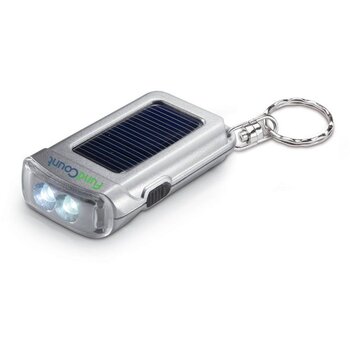 Sleutelhanger zaklamp op zonne-energie Zilver Sleutelhanger zaklamp op zonne-energie Zilver