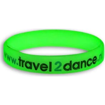 Glow in the dark siliconen polsbandje met blinddruk Glow in the dark siliconen polsbandje met blinddruk