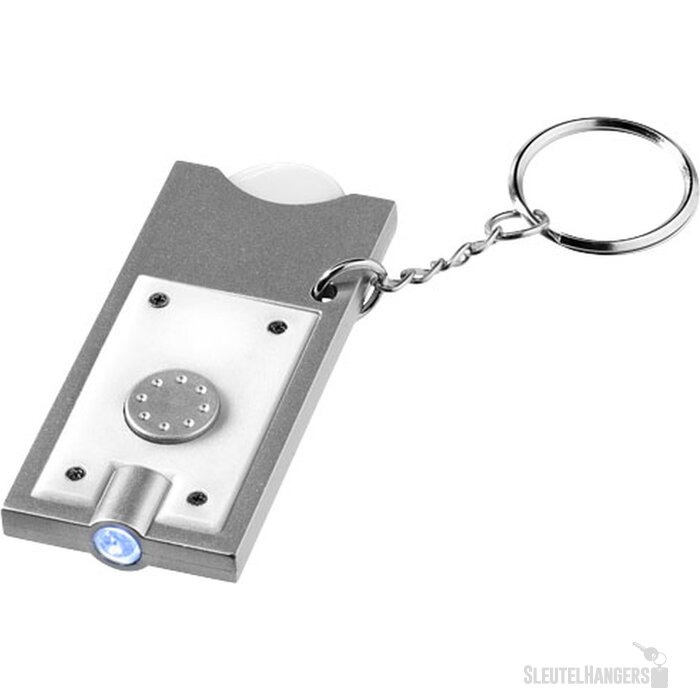 Allegro sleutelhanger wit Wit, Zilver