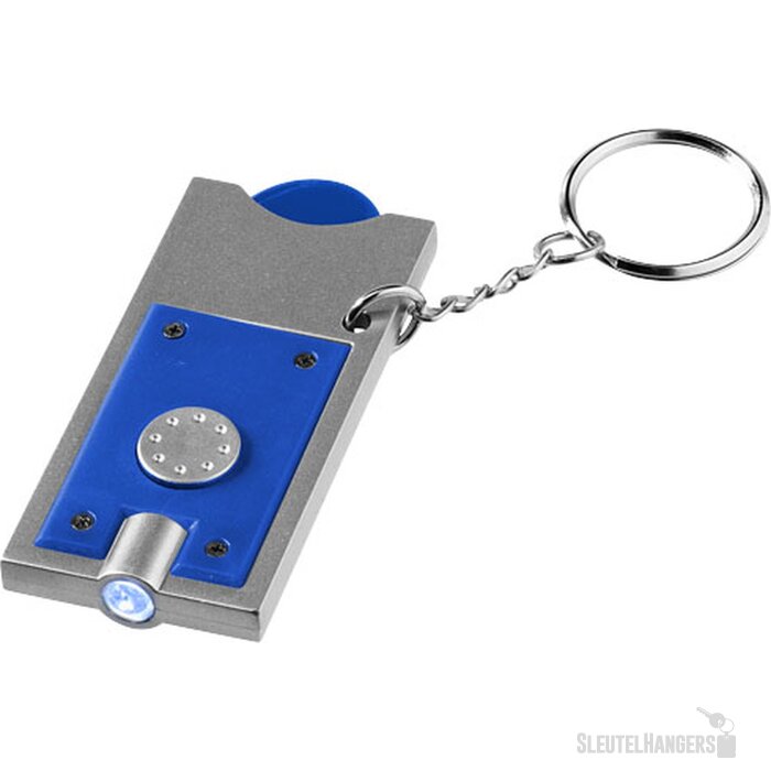 Allegro sleutelhanger blauw Koningsblauw, Zilver