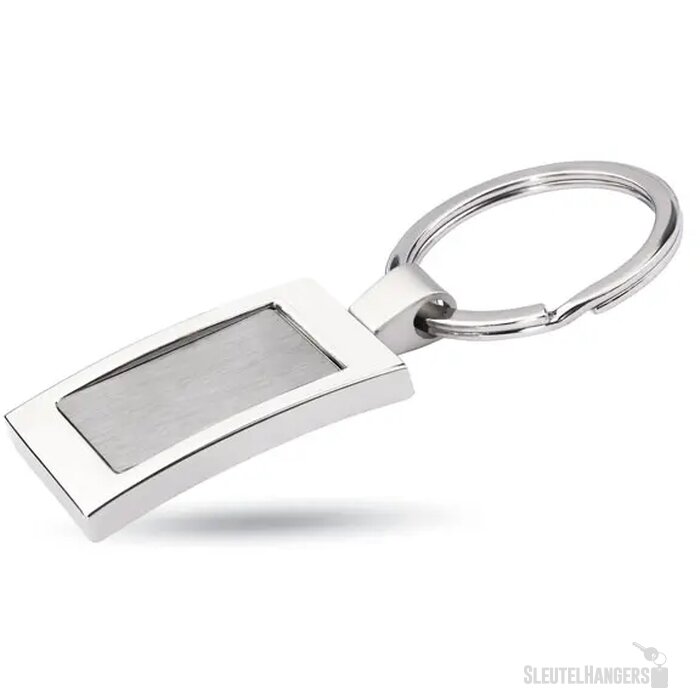 Luxe metalen sleutelhanger Harrobs glanzend zilver