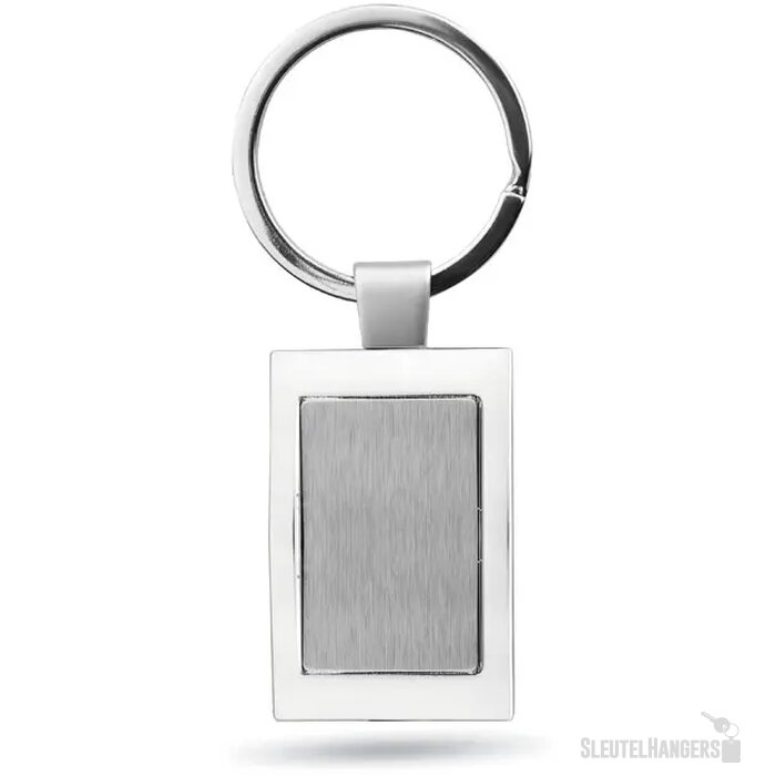 Luxe metalen sleutelhanger Harrobs glanzend zilver