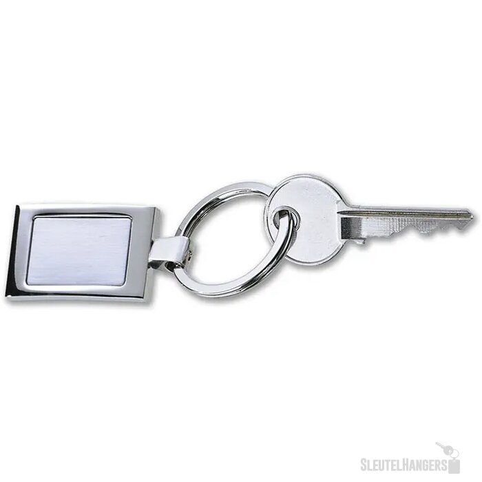 Luxe metalen sleutelhanger Harrobs glanzend zilver