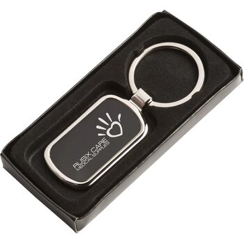 Keytag Rectangle Sleutelhanger Zwart Keytag Rectangle Sleutelhanger Zwart