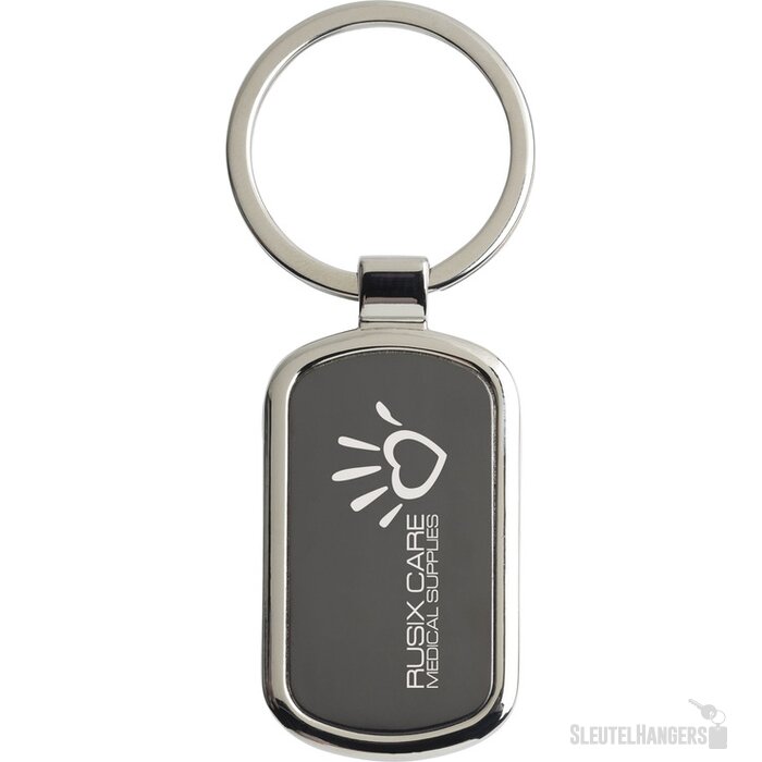 Keytag Rectangle Sleutelhanger Zwart