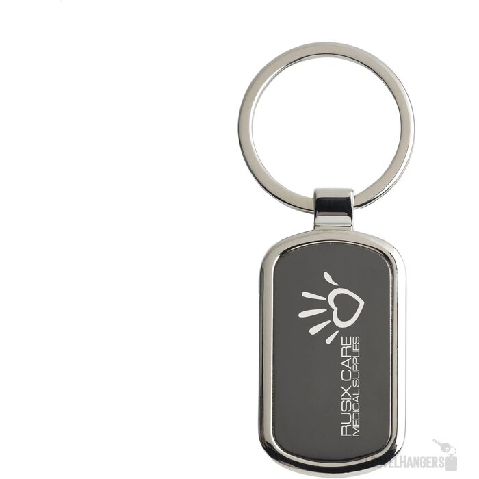 Keytag Rectangle Sleutelhanger Zwart