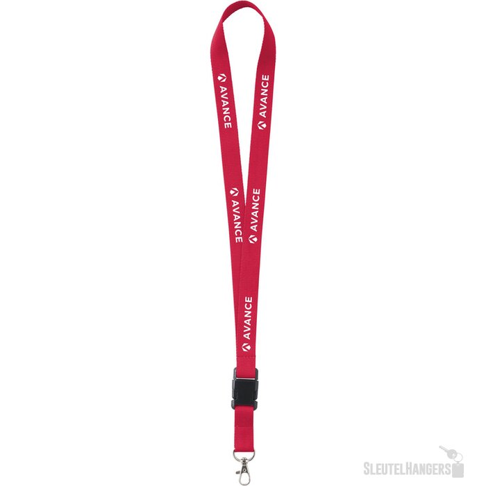 Keycord 2 Cm Lanyard Rood