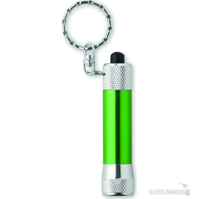 Sleutelhanger met zaklampje Arizo groen
