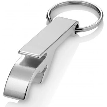 Sleutelhanger flesopener Crewe zilver Zilver