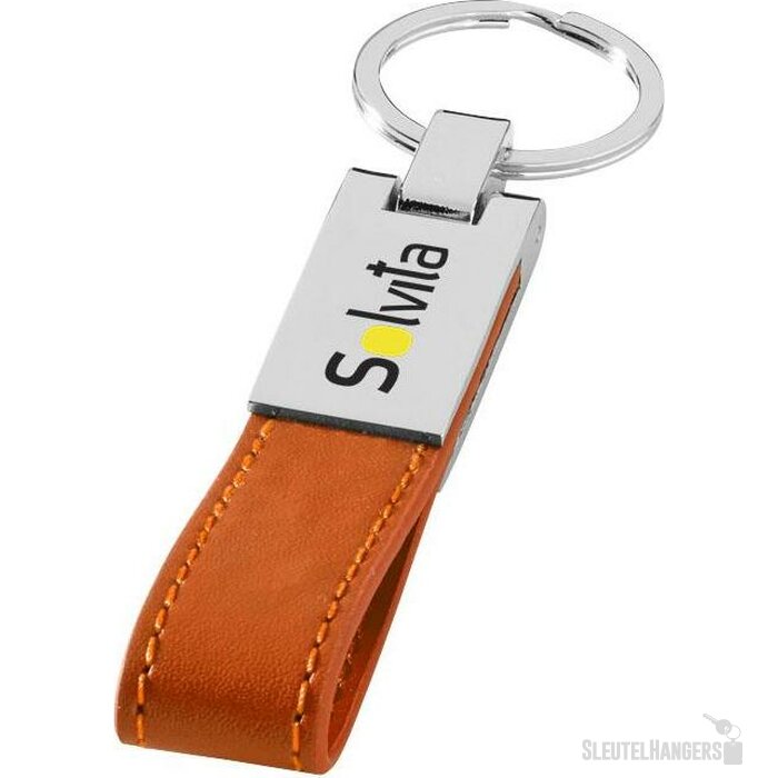 Sleutelhanger met lus oranje Oranje,Zilver Oranje, Zilver Oranje/Zilver
