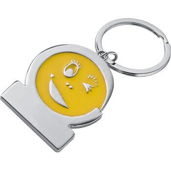 Sleutelhanger Gezicht geel Sleutelhanger Gezicht geel