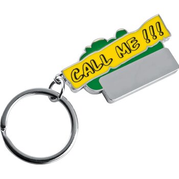 Sleutelhanger Call me groen Sleutelhanger Call me groen