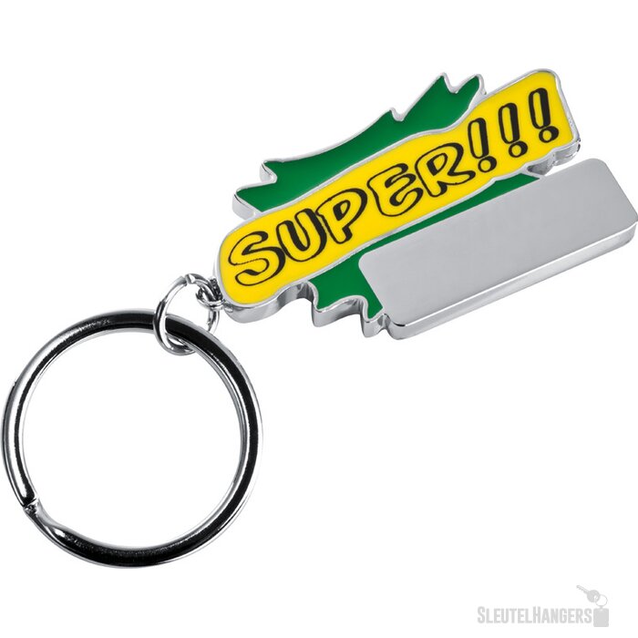 Sleutelhanger Super groen
