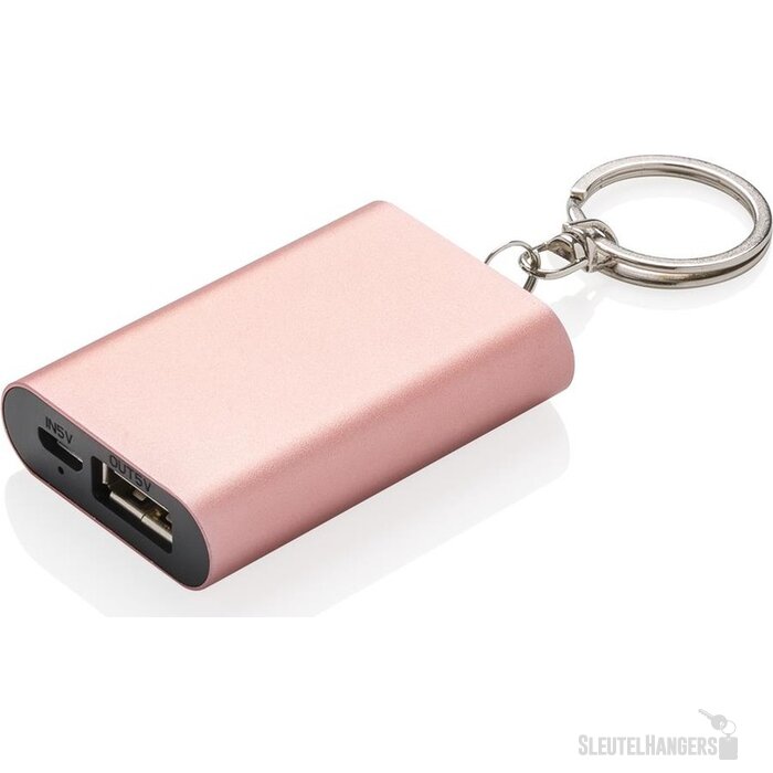1.000 mAh sleutelhanger powerbank roze