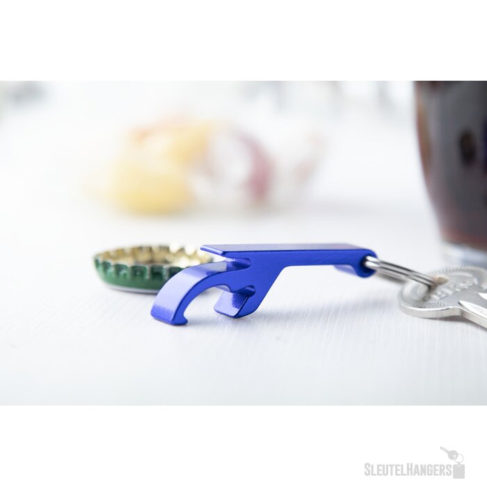 Sleutelhanger Met Fles- En Blikopener Blauw