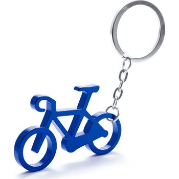 Fiets Sleutelhanger Met Opener Blauw Fiets Sleutelhanger Met Opener Blauw
