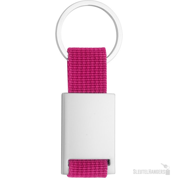 Sleutelhanger Met Polyester Koord Fuchsia