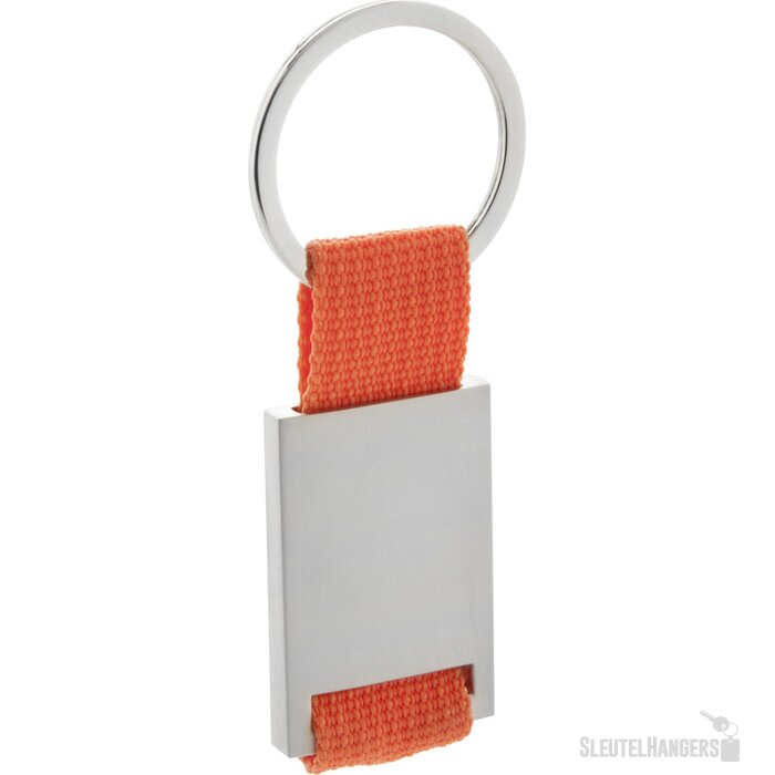 Sleutelhanger Met Polyester Koord Oranje