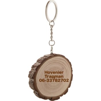 Grenen Sleutelhanger Met Schors Naturel Grenen Sleutelhanger Met Schors Naturel