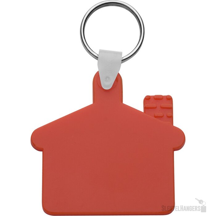 Cottage Sleutelhanger Rood