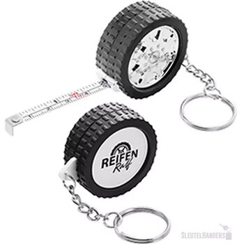 Sleutelhanger Rolmaat Autoband Zwart Sleutelhanger Rolmaat Autoband Zwart