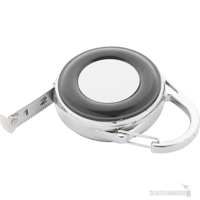 Sleutelhanger Rolmaat Met Karabijnhaak Zwart