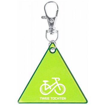 Driehoekige Reflecterende Sleutelhanger Geel Driehoekige Reflecterende Sleutelhanger Geel