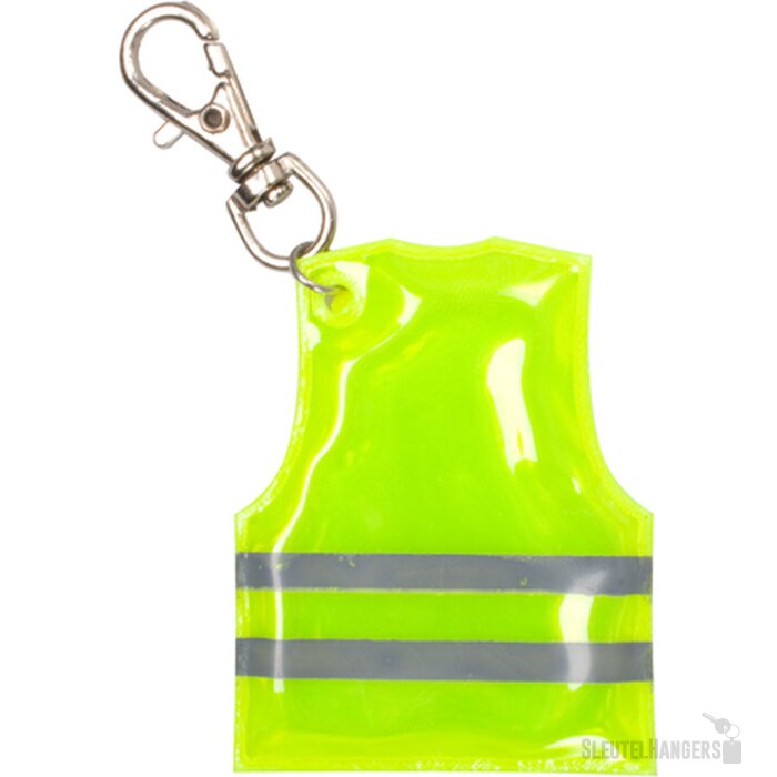 Sleutelhanger Met Reflecterend Veiligheidsvestje Geel