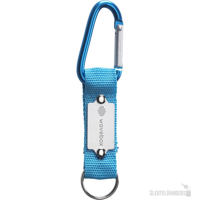 Karabijnhaak Met Koord En Sleutelring Lichtblauw