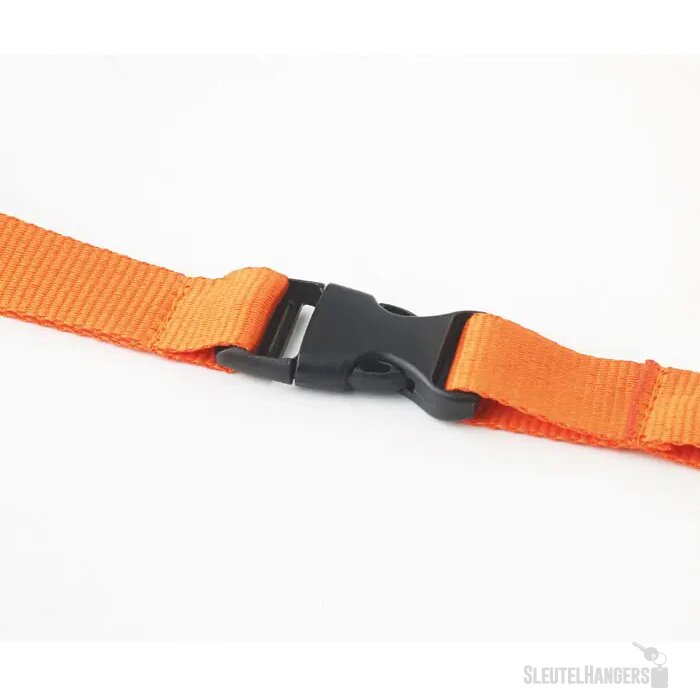 Lanyard, metalen haak. 20 mm Lany oranje