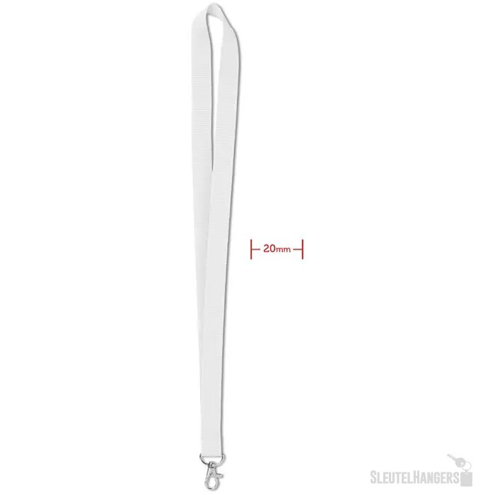 Lanyard 20 mm Simple lany Wit