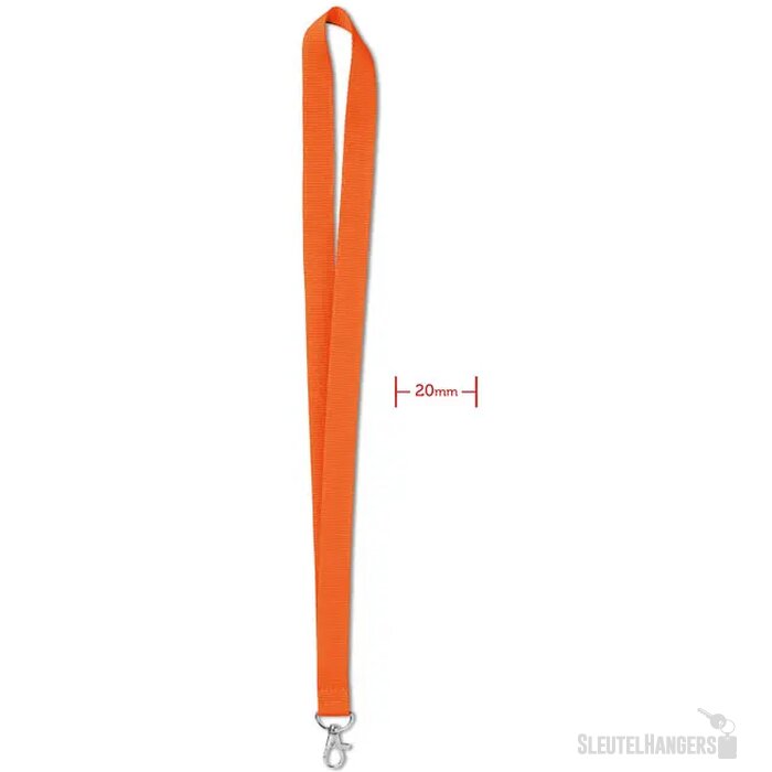 Lanyard 20 mm Simple lany Oranje