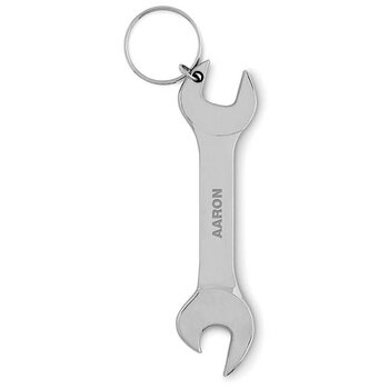 Ringsleutel flesopener met sleutelhanger Zilver Ringsleutel flesopener met sleutelhanger Zilver