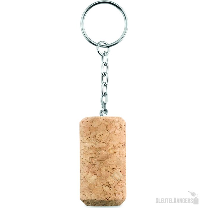 Sleutelhanger met kurk Tapon beige