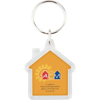 Doorzichtige sleutelhanger huisje Doorzichtige sleutelhanger huisje
