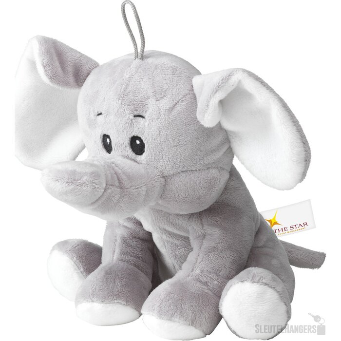 Olly Pluche Olifant Knuffel Grijs