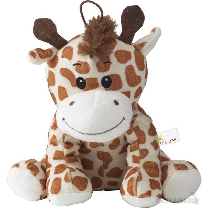 Wamblee Pluche Giraf Knuffel Bruin
