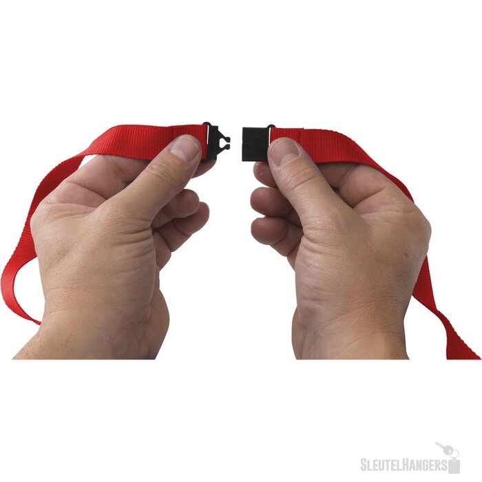 Keycord Budget Safety 2 Cm Lanyard Rood