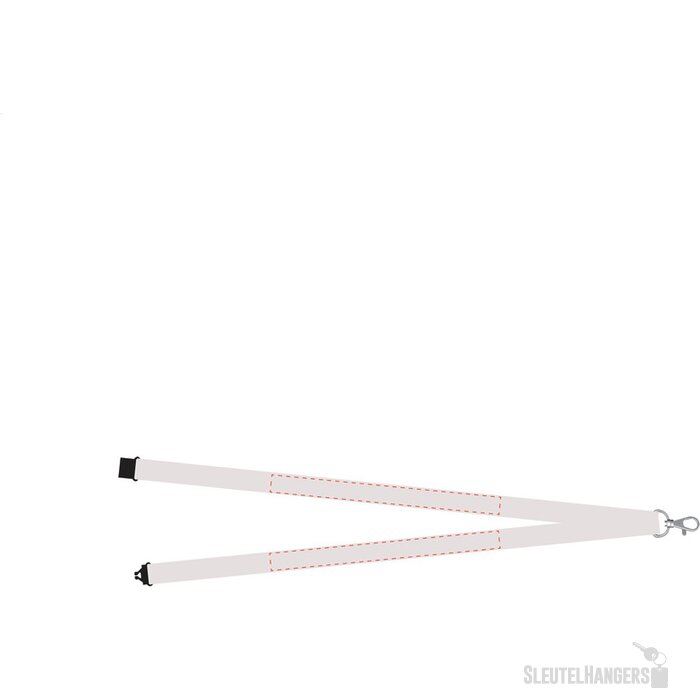 Keycord Safety Lanyard Zwart