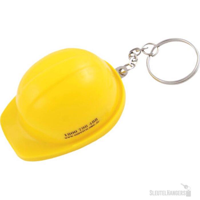 Sleutelhanger Helm met flesopener geel