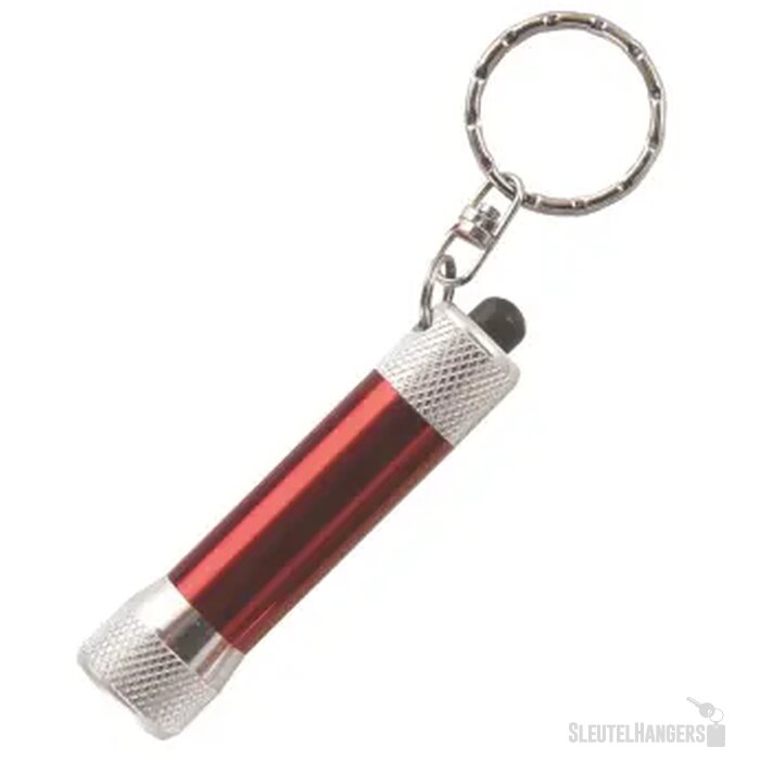 Zaklamp LED sleutelhanger Rood